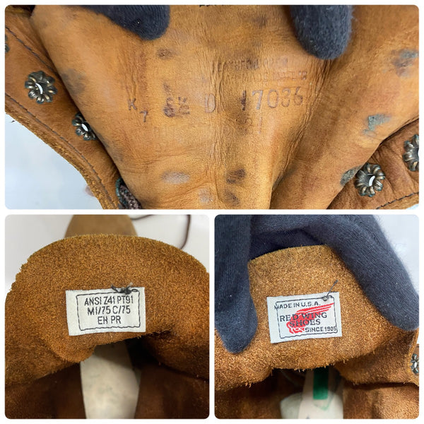 【曜日割引対象外】 レッドウィング RED WING PT91 カナダ限定 8 1/2D USA製 8221 メンズ靴 ブーツ ワーク ブラウン 26.5cmサイズ 201-shoes1562 VB