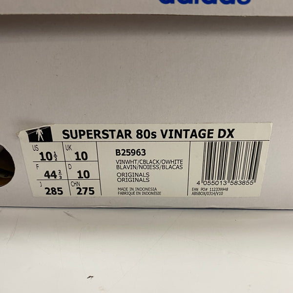アディダス adidas SUPERSTAR 80s VINTAGE DX B25963 メンズ靴 スニーカー ホワイト 27.5cmサイズ 201-shoes1575