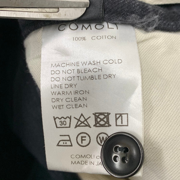 コモリ COMOLI 23AW デニムオーバーパンツ R01-03010 デニム ブラック サイズ2サイズ 201MB-1202