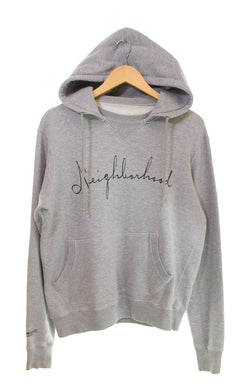 ネイバーフッド NEIGHBORHOOD × Disney 00s BIG BAD WOLF フーディー 染み込みプリント 後付け パーカ グレー 103MT-2892