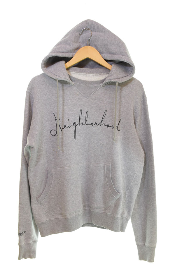 ネイバーフッド NEIGHBORHOOD × Disney 00s BIG BAD WOLF フーディー 染み込みプリント 後付け パーカ グレー 103MT-2892