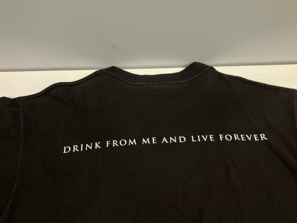 ヴィンテージ vintage 90's 90年代 GIANT Interview with the Vampire ヴァンパイア ホラー映画 ムービーT VINTAGE ヴィンテージ Tシャツ ブラック Lサイズ 101MT-4922