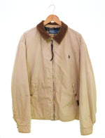 ラルフローレン RalphLauren 90s スウィングトップ ブルゾン 中綿 チンストラップ TALONジッパー ジャケット ベージュ LLサイズ 103MT-2630