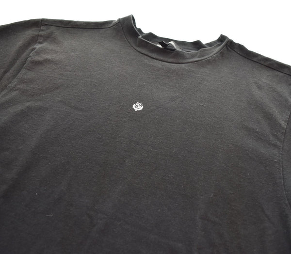 ロロピアーナ Loro Piana Hiroshi Fujiwara  藤原ヒロシ ロゴプリント クルーネック 半袖Tシャツ 黒 MAL0864 Tシャツ ブラック Sサイズ 103MT-2545