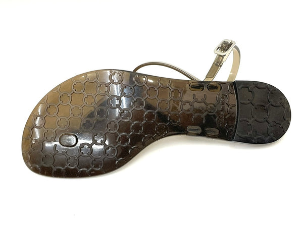 ファビオルスコーニ FABIO RUSCONI ビジュー PVC サンダル レディース トング ブラック 37 23.5 601sh-24