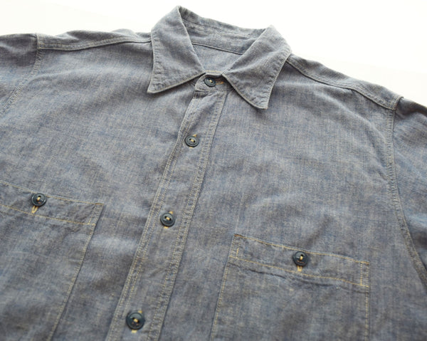 ビッグヤンク BIG YANK シャンブレーシャツ 長袖シャツ 青 600-202-61 長袖シャツ ブルー 103MT-2149