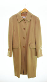 マックスマーラー MAX MARA LYCRA wool coat ウールコート茶 42 コート ブラウン 103MT-2256