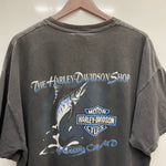 【曜日割引対象外】 ハーレーダビッドソン HARLEY DAVIDSON 2001 LIGHTNING HUGE EMBLEM サンダー USA製 Tシャツ ブラック XLサイズ 201MT-4389 VB