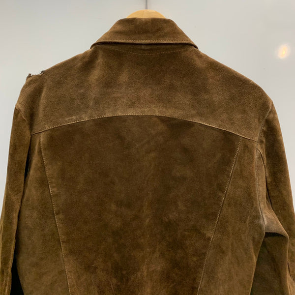 【曜日割引対象外】 リーバイス Levi's 60's 3rd suede leather trucker jacket オーストラリア製 ジャケット ブラウン 36サイズ 201MT-3341 VB