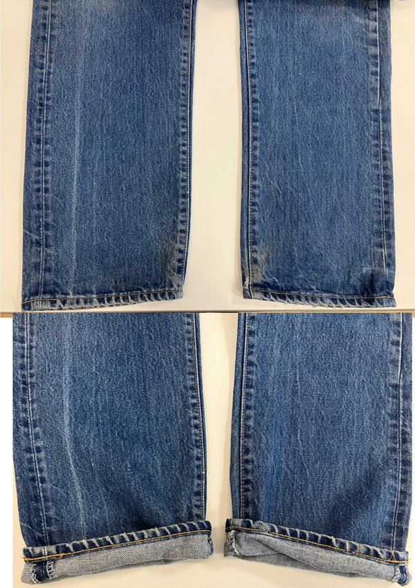 リーバイス Levi's 70's 70年代 505 66後期 ボタン裏6刻印 42TALON ZIPPER VINTAGE ヴィンテージ デニム ブルー W38L32 101MB-659