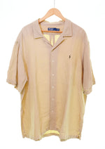 ラルフローレン RalphLauren Polo Ralph Lauren Open Collar シャツ オープンカラーシャツ 半袖シャツ 開襟シャツ XXL 半袖シャツ ブラウン 3Lサイズ 103MT-2662