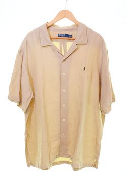 ラルフローレン RalphLauren Polo Ralph Lauren Open Collar シャツ オープンカラーシャツ 半袖シャツ 開襟シャツ XXL 半袖シャツ ブラウン 3Lサイズ 103MT-2662