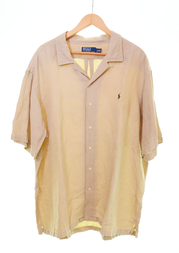 ラルフローレン RalphLauren Polo Ralph Lauren Open Collar シャツ オープンカラーシャツ 半袖シャツ 開襟シャツ XXL 半袖シャツ ブラウン 3Lサイズ 103MT-2662