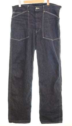 バズリクソンズ BUZZ RICKSON'S TROUSERS WORKING DENIM メタルボタン シンチバック ワーキングデニム BR41106 デニム ブルー 103MB-690