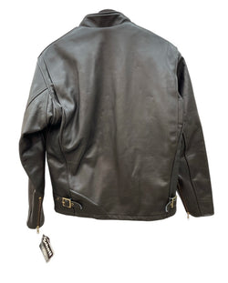 ショット SCHOTT 641RIDERS STEERHIDE LEATHER ライダース シングル レザー ジャケット ライナー付き ステアハイド レザー 茶 サイズ 40 ジャケット 無地 ブラウン 104MT-2327