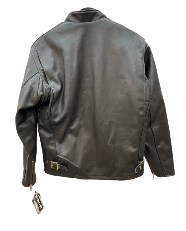 ショット SCHOTT 641RIDERS STEERHIDE LEATHER ライダース シングル レザー ジャケット ライナー付き ステアハイド レザー 茶 サイズ 40 ジャケット 無地 ブラウン 104MT-2327