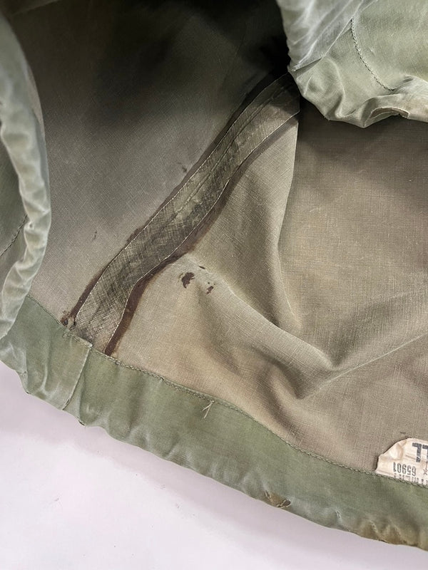 ミリタリー military ヴィンテージ Vintage 40s US ARMY デッキレインパーカー ステンシル入り ジャケット カーキ Sサイズ 101MT-4880