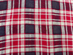 ヴィンテージ vintage 60s～ 60年代 Wash'n Wear プリントネル プリネル 赤 サイズ 16～16 1/2 長袖シャツ チェック マルチカラー 104MT-1305