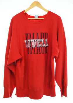 チャンピオン Champion Reverse Weave 90s 90年代 LOWELL COLLEGE LOGO SWEAT カレッジロゴスウェット スウェット レッド Lサイズ 103MT-2978