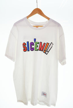 シュプリーム SUPREME  WTAPS ダブルタップス 21AW Sicem! Tee ロゴプリント Tシャツ Tシャツ ホワイト Lサイズ 103MT-2701