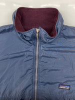 パタゴニア Patagonia SHELLED SYNCHILLA JACKET シェルド シンチラ ジャケット ジップアップ アウトドア フリース 紺 ジャケット ロゴ ネイビー Lサイズ 104MT-1858