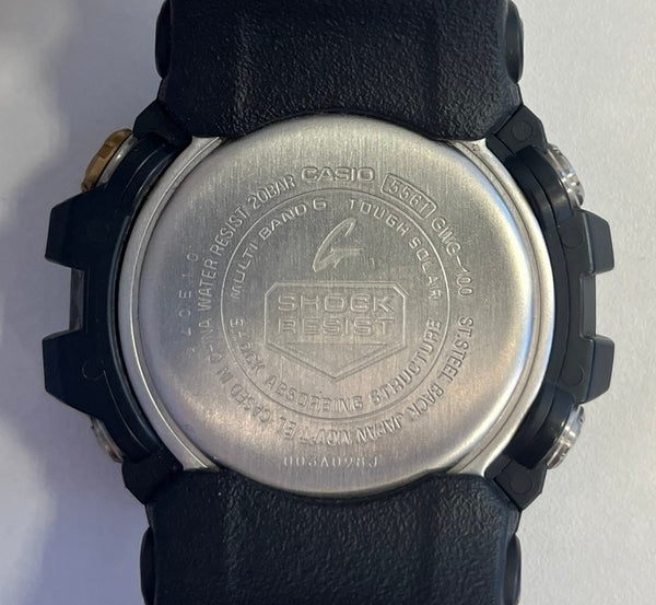 ジーショック G-SHOCK カシオ CASIO MUDMASTER マッドマスター 黒 緑 GWG-100 メンズ腕時計101watch-79