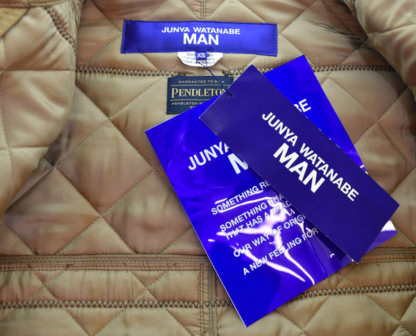 コムデギャルソン COMME des GARCONS JUNYA WATANABE × PENDLETON ジュンヤワタナベ 22AW AZTEC COAT モッズコート 切替 WJ-C005 コート マルチカラー SSサイズ 103MT-3285