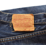 リーバイス Levi's 60's 505 BIG E デカ文字 505 濃紺 耳なし SCOVILL ZIP スコビル 60年代 60s ビッグE レインボーステッチ  不均等V ボタン裏 5 ウエストダブル デニム ブルー 103MB-619