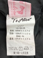 トゥアリス To Alice 2025年モデル ブラッディローズシリーズ ブラッディ ローズ ティアード ドレス レースアップ リボン ロリータ ゴスロリ バラ 薔薇 ROSE 赤 RED  L1217 ワンピース 総柄 レッド Mサイズ 104LT-140