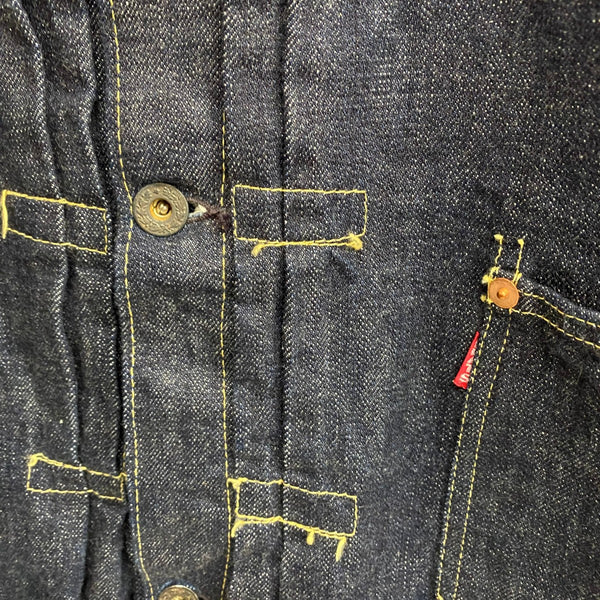 【曜日割引対象外】 ニートスタイル Neat Style KIWAMI WWII ”極み”大戦モデル 錆ボタン デニム ジャケット ブルー 46サイズ 201MT-4697 VB