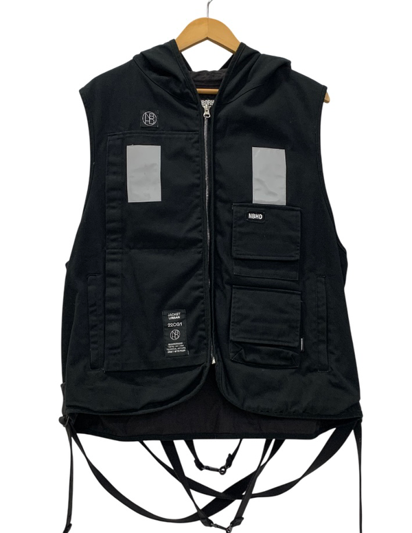 ネイバーフッド NEIGHBORHOOD LS C-VEST 221UTNH-JKM02 ベスト ブラック Mサイズ 201MT-3143