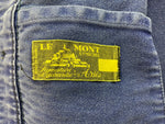 ルモンサンミッシェル LE MONT ST MICHEL 50's Vintage MOLESKIN FRENCH WORK JACKET モールスキン フレンチ ユーロワーク   サイズ 48 ジャケット 無地 ブルー 104MT-262