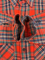 ファイブブラザー FIVE BROTHER 70s 80s ヴィンテージ チェックシャツ US古着 長袖シャツ レッド Lサイズ 101MT-3429