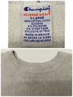 【曜日割引対象外】 チャンピオン Champion 90's REVERSE WEAVE メキシコ製 前期 目無し スウェット グレー XLサイズ 201MT-2942 VB