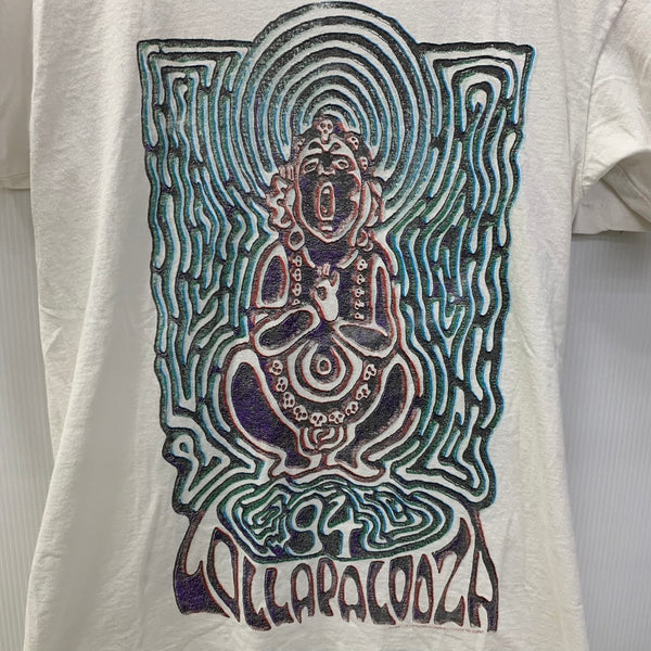 【曜日割引対象外】 バンド band 90’s 90s 90年代 ロラパルーザ LOLLAPALOOZA 1994年フェスT Tシャツ ホワイト Lサイズ 201MT-3606 VB
