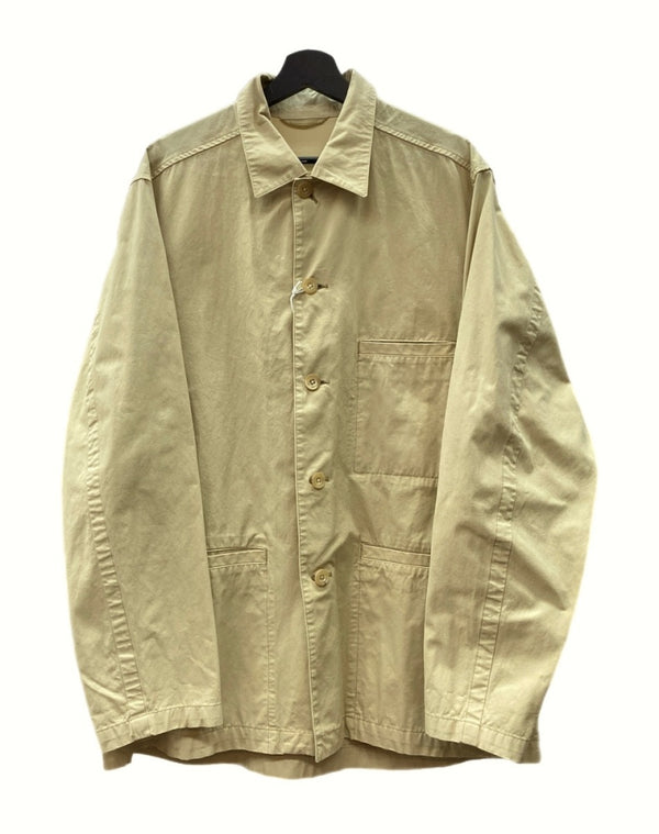 ヨーク YOKE 23ss GARMENT DYE LOOSE COVERALL JACKET ガーメント ダイ カバーオール ジャケット 黄 YK23SS0457B サイズ 4 ジャケット 無地 イエロー 104MT-953