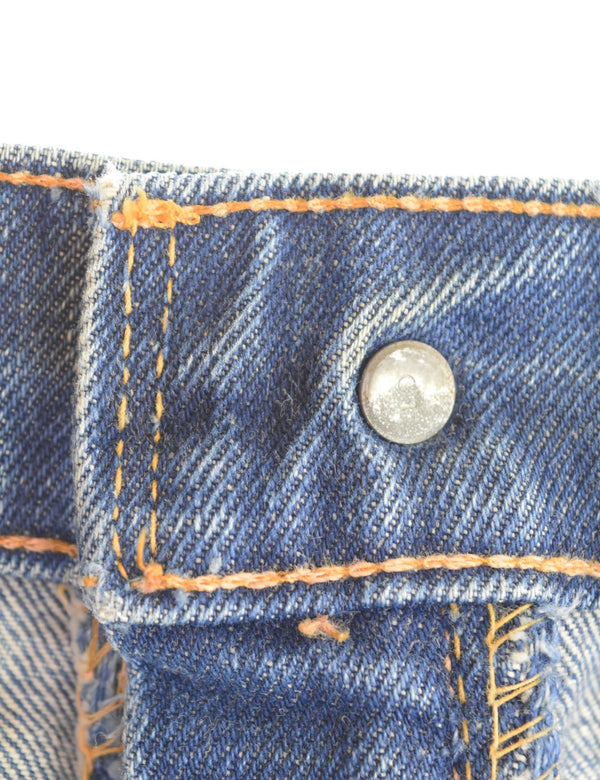 リーバイス Levi's 70s 66前期 505-0217 ボタン裏刻印5 42TALON 平行ステッチ スモールe 脇割り 70's デニム ブルー 36/34 103MB-508