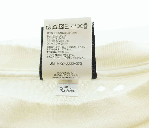 セントマイケル SAINT Mxxxxxx  25SS SAINT YOURSELF ダメージ加工 Tシャツ SM-HR8-0000-020 Tシャツ ホワイト LLサイズ 103MT-2775