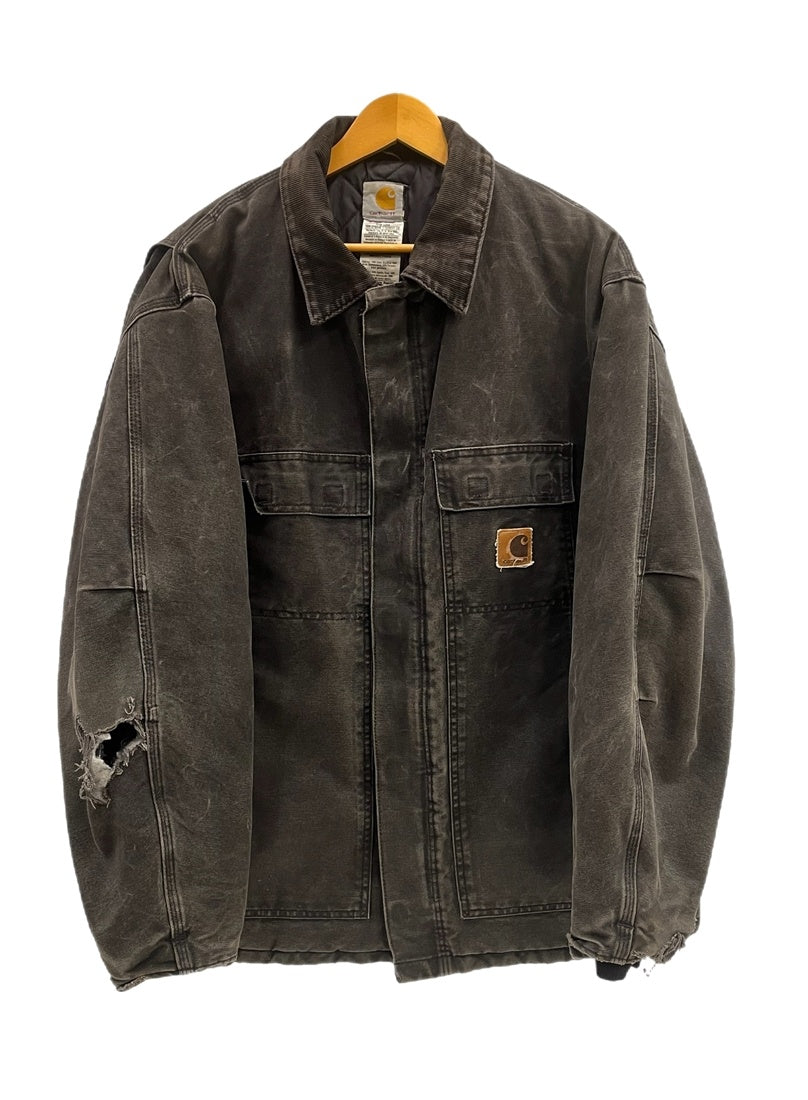 Carhartt C26 BLK トラディショナルコート BLACK 企業ロゴ CarHartt(カーハート) メキシコ製 企業ロゴ トラディショナルコートC26