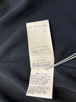 ヨウジ ヤマモト YOHJIYAMAMOTO POUR HOMME プールオム TUXEDO STAND COLLAR BLOUSE 黒 ブラウス 無地 HD-B10-500 サイズ2 長袖シャツ ブラック 101MT-4292