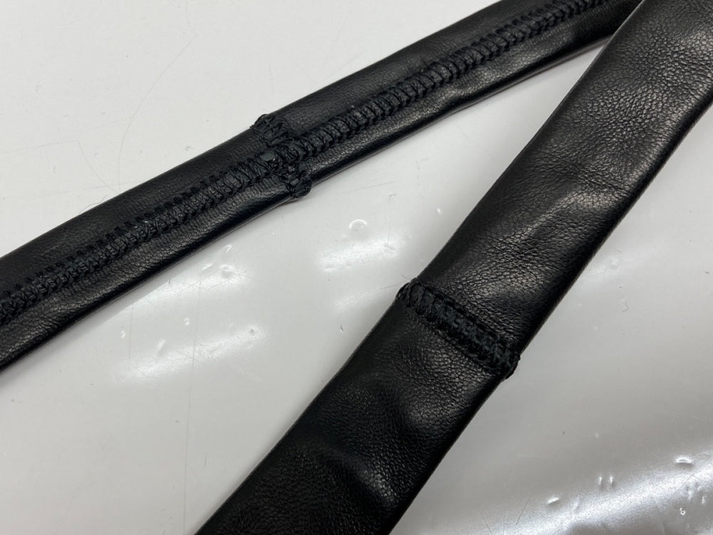 【希少】agnès b. アニエスベー　ブラックレザータイ 希少】agnès b. アニエスベー ブラックレザータイ 希少】agnès b