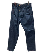ヴィヴィアンウエストウッド Vivienne Westwood DENIM PANTS デニム パンツ サルエル 変形 ボタンフライ ズボン インディゴ 青 ロゴ S39020001-W003K デニム ブルー Sサイズ 104MB-278