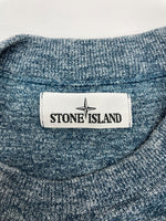 ストーンアイランド STONE ISLAND CNECNECK KNIT クルーネック ニット パッチ プルオーバー 薄手 セーター 青 6915544B2 セーター ロゴ ブルー Sサイズ 104MT-1874
