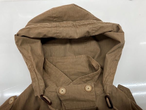 ラルフローレン RalphLauren ポロカントリー POLO COUNTRY オンワード樫山 ミリタリー MILITARY ヴィンテージ VINTAGE フード取り外し可能 コットン シンガポール製 BROWN 茶色 P12-JRRL-KM-0734 ジャケット 無地 ブラウン Lサイズ 104MT-2084