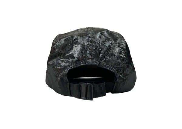 シュプリーム SUPREME 18SS Coated Linen Camp Cap ジェット キャップ Boxlogo 帽子 ハット 黒 帽子 メンズ帽子 キャップ ロゴ ブラック Fサイズ 104H-62