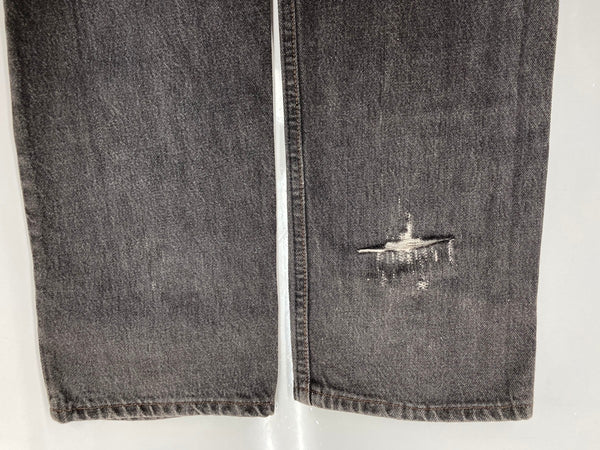 リーバイス Levi's 90s 90年代 501 先染め BLACK USA製 ジーパン ジーンズ 黒 無地 デニム ブラック W30 L36 104MB-322