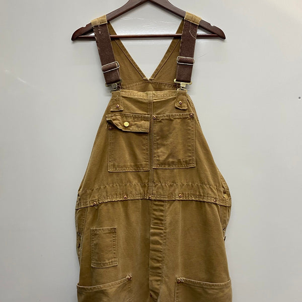 【曜日割引対象外】 カーハート Carhartt 60's 70's ダブルニー デカCボタン つなぎ・オーバーオール ベージュ 201MB-1097 VB