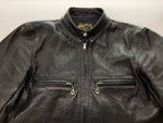 リアルマッコイズ  THE REAL McCOY'S BUCO J-100 SINGLE RIDER'S JACKET シングル ライダース レザー ホースハイド ペイント DETROIT サイズ 38 ジャケット スカル ブラック 104MT-280