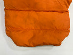 パウダーホーン マウンテニアリング POWDERHORN MOUNTAINEERING  70's~80’s 70~80年代 ハイネック ダウンベスト ウエスタンヨーク 2トーン 切替デザイン VINTAGE ヴィンテージ ベスト オレンジ Sサイズ 101MT-4623