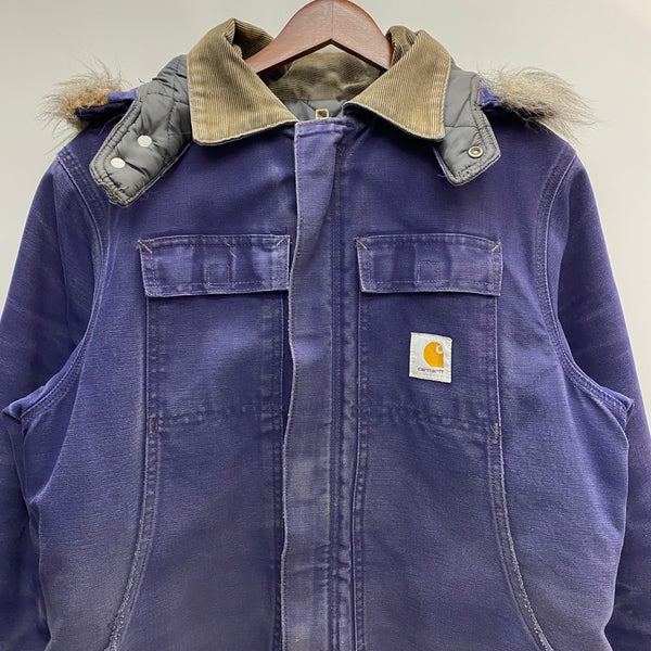【曜日割引対象外】 カーハート Carhartt トラディショナルコート フード付き ダック ジャケット ネイビー 201MT-4470 VB